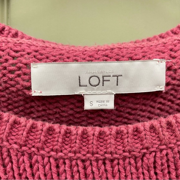 LOFT PINK KNITTED SWEATER - Picture 3 of 4